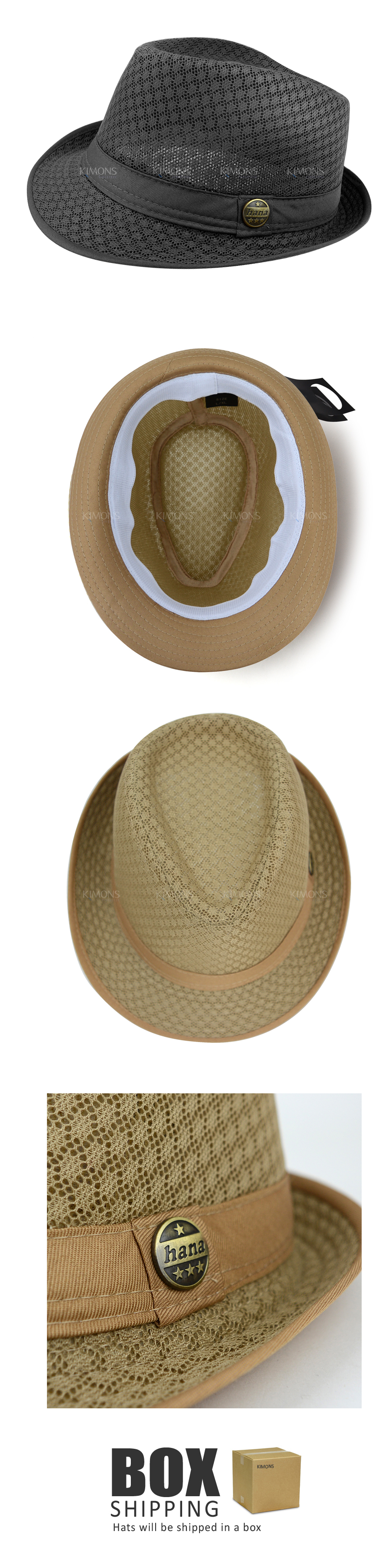 mesh summer fedora hat